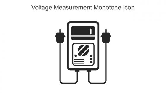 Voltage Measurement Monotone Icon In Powerpoint Pptx Png And Editable Eps Format
