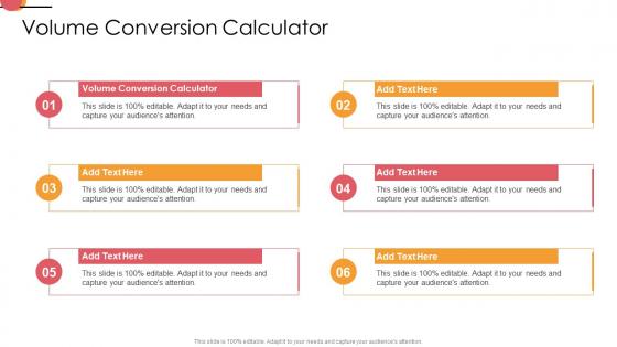 Volume Conversion Calculator In Powerpoint And Google Slides Cpp