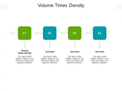 Volume times density ppt powerpoint presentation model maker cpb