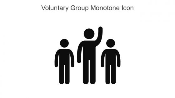 Voluntary Group Monotone Icon In Powerpoint Pptx Png And Editable Eps Format