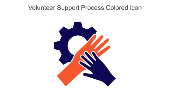 Volunteer Support Process Colored Icon In Powerpoint Pptx Png And Editable Eps Format