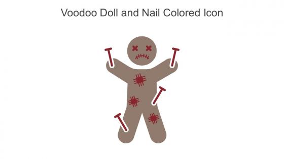 Voodoo Doll And Nail Colored Icon In Powerpoint Pptx Png And Editable Eps Format