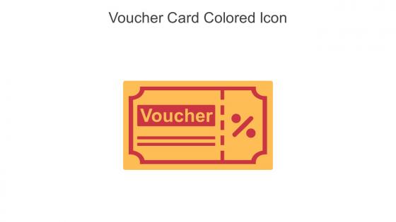 Voucher Card Colored Icon In Powerpoint Pptx Png And Editable Eps Format