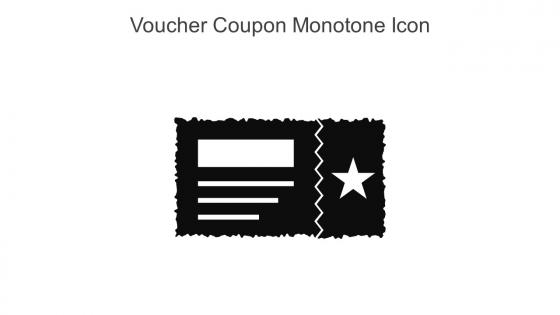 Voucher Coupon Monotone Icon In Powerpoint Pptx Png And Editable Eps Format