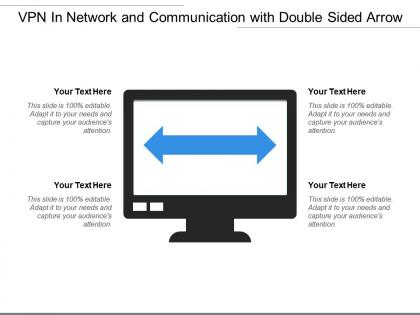 Vpn in network and communication with double sided arrow