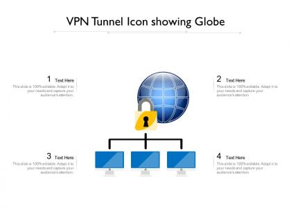 Vpn tunnel icon showing globe