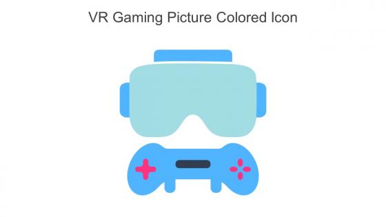 VR Gaming Picture Colored Icon In Powerpoint Pptx Png And Editable Eps Format