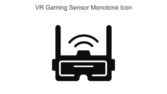 VR Gaming Sensor Monotone Icon In Powerpoint Pptx Png And Editable Eps Format