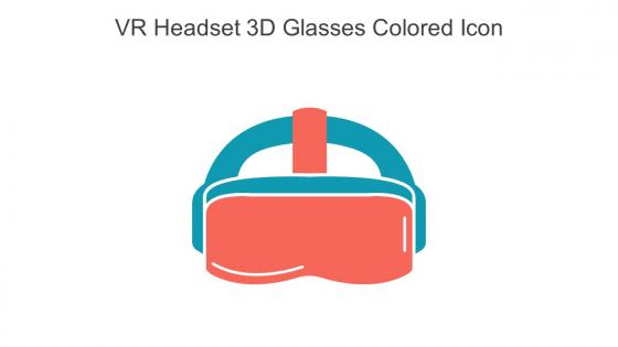 VR Headset 3D Glasses Colored Icon In Powerpoint Pptx Png And Editable Eps Format