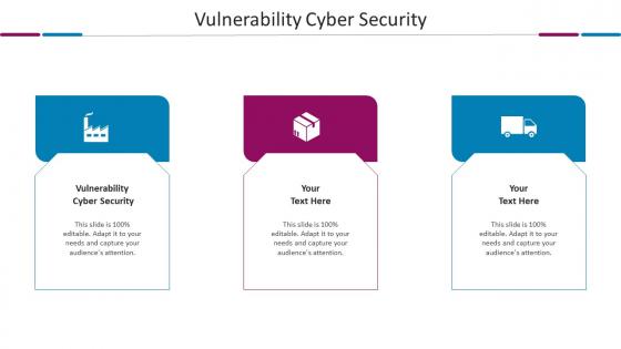 Vulnerability Cyber Security Ppt Powerpoint Presentation Icon Clipart Images Cpb