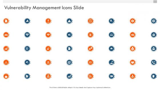 Vulnerability management icons slide