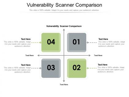 Vulnerability scanner comparison ppt powerpoint presentation infographics slide cpb