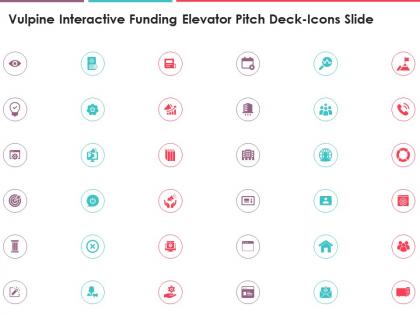 Vulpine interactive funding elevator pitch deck icons slide ppt information