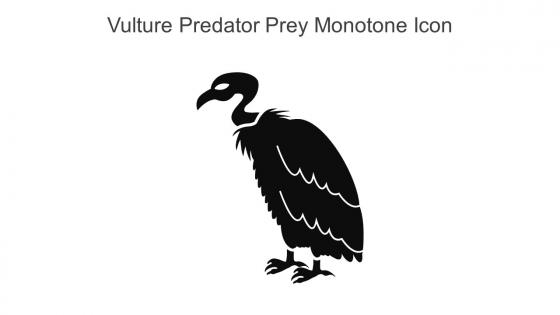 Vulture Predator Prey Monotone Icon In Powerpoint Pptx Png And Editable Eps Format