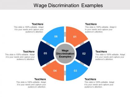 Wage discrimination examples ppt powerpoint presentation ideas smartart cpb