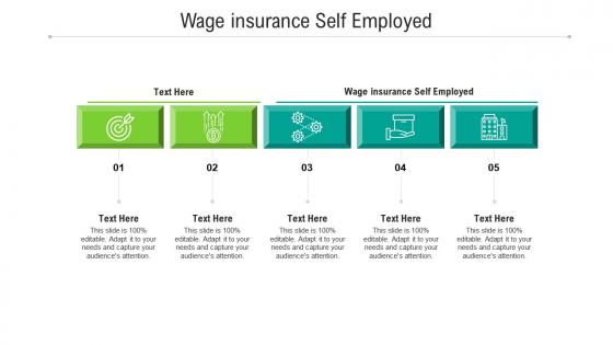 Wage insurance self employed ppt powerpoint presentation show samples cpb