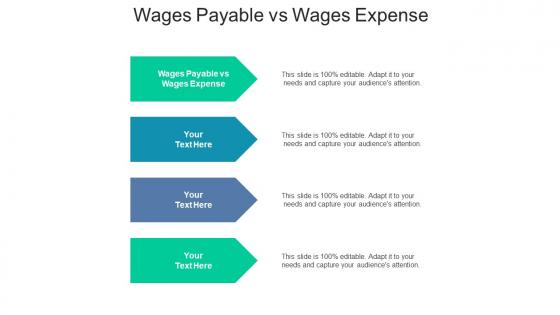 Wages payable vs wages expense ppt powerpoint presentation infographic template tips cpb