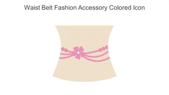 Waist Belt Fashion Accessory Colored Icon In Powerpoint Pptx Png And Editable Eps Format