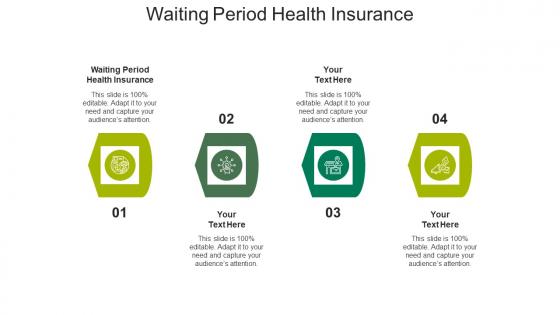 Waiting period health insurance ppt powerpoint presentation icon brochure cpb