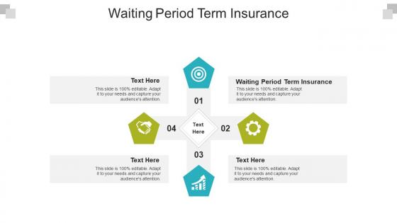 Waiting period term insurance ppt powerpoint presentation pictures graphics tutorials cpb