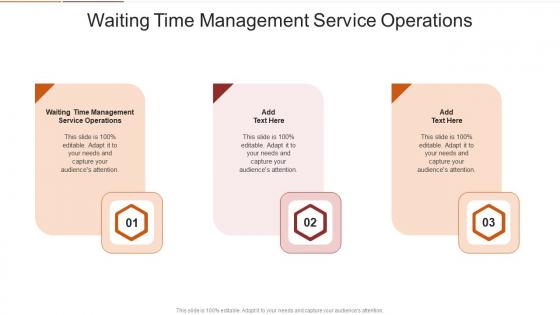 Waiting Time Management Service Operations In Powerpoint And Google Slides Cpb
