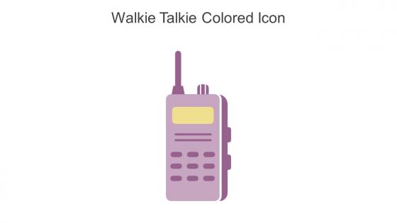 Walkie Talkie Colored Icon In Powerpoint Pptx Png And Editable Eps Format