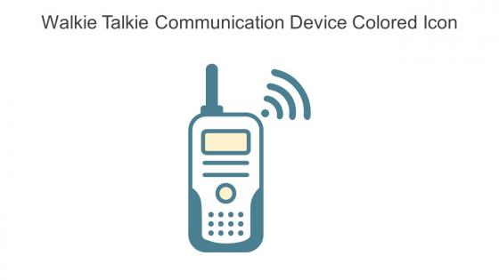 Walkie Talkie Communication Device Colored Icon In Powerpoint Pptx Png And Editable Eps Format