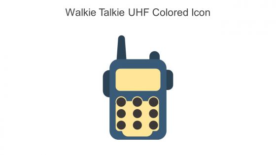 Walkie Talkie UHF Colored Icon In Powerpoint Pptx Png And Editable Eps Format