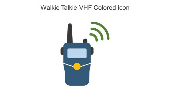 Walkie Talkie VHF Colored Icon In Powerpoint Pptx Png And Editable Eps Format