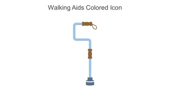 Walking Aids Colored Icon In Powerpoint Pptx Png And Editable Eps Format