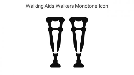 Walking Aids Walkers Monotone Icon In Powerpoint Pptx Png And Editable Eps Format