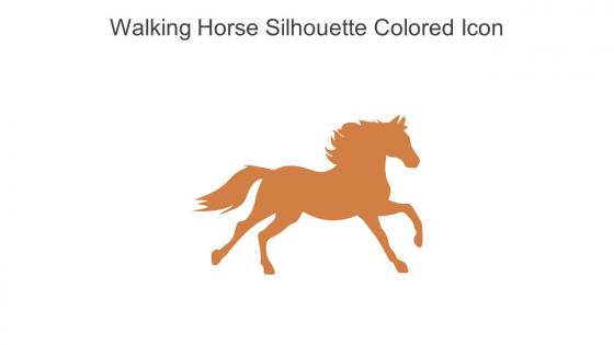 Walking Horse Silhouette Colored Icon In Powerpoint Pptx Png And Editable Eps Format