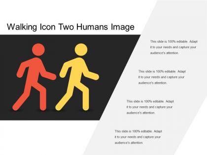 Walking icon two humans image