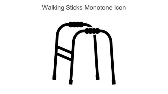 Walking Sticks Monotone Icon In Powerpoint Pptx Png And Editable Eps Format