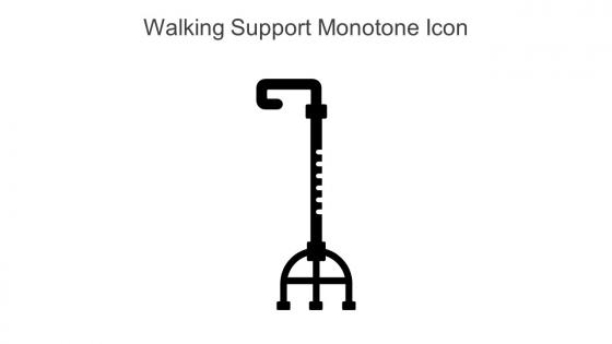 Walking Support Monotone Icon In Powerpoint Pptx Png And Editable Eps Format