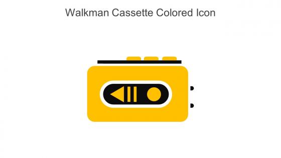 Walkman Cassette Colored Icon In Powerpoint Pptx Png And Editable Eps Format