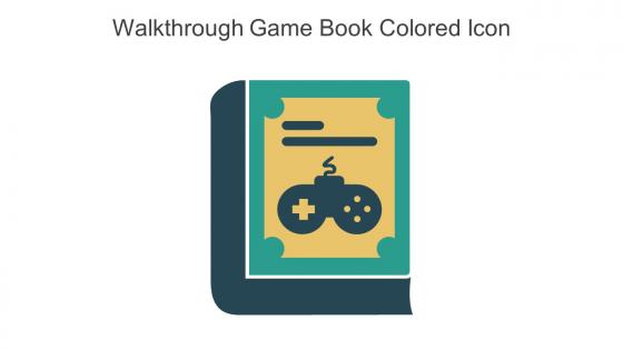 Walkthrough Game Book Colored Icon In Powerpoint Pptx Png And Editable Eps Format