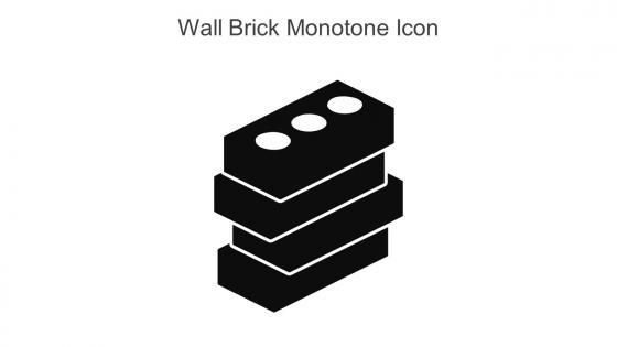 Wall Brick Monotone Icon In Powerpoint Pptx Png And Editable Eps Format