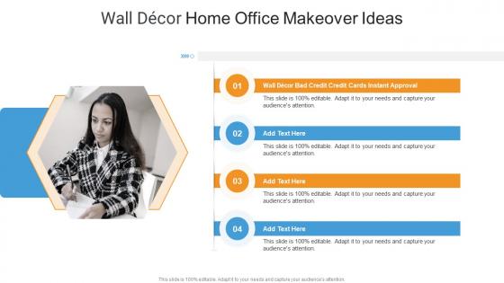 Wall Decor Home Office Makeover Ideas In Powerpoint And Google Slides Cpb
