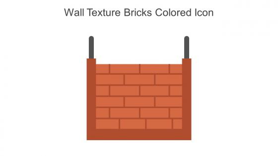 Wall Texture Bricks Colored Icon In Powerpoint Pptx Png And Editable Eps Format