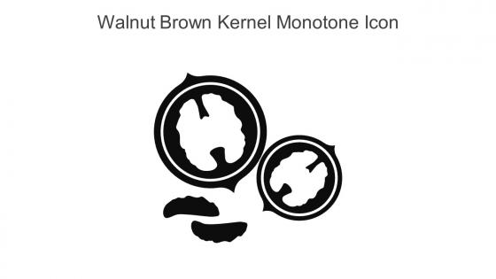 Walnut Brown Kernel Monotone Icon In Powerpoint Pptx Png And Editable Eps Format