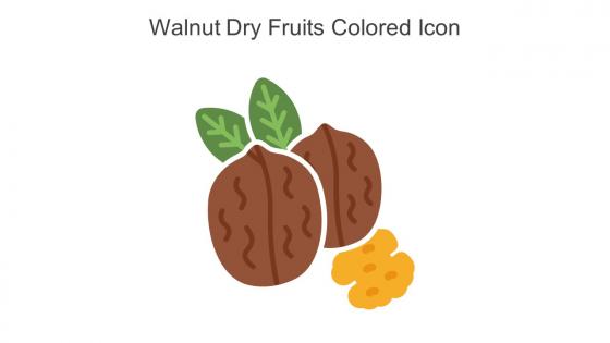 Walnut Dry Fruits Colored Icon In Powerpoint Pptx Png And Editable Eps Format