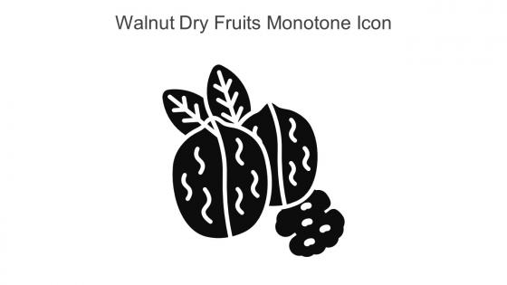 Walnut Dry Fruits Monotone Icon In Powerpoint Pptx Png And Editable Eps Format