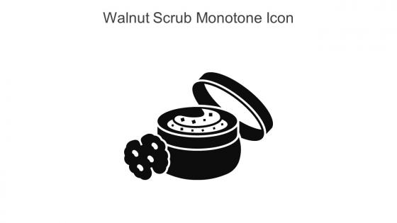 Walnut Scrub Monotone Icon In Powerpoint Pptx Png And Editable Eps Format