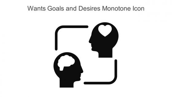 Wants Goals And Desires Monotone Icon In Powerpoint Pptx Png And Editable Eps Format