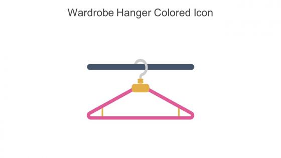Wardrobe Clothing Hanger Colored Icon In Powerpoint Pptx Png And Editable Eps Format