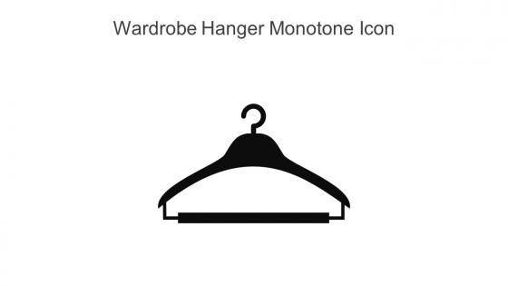 Wardrobe Hanger Monotone Icon In Powerpoint Pptx Png And Editable Eps Format