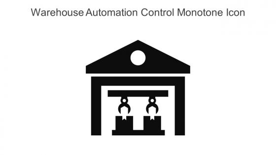Warehouse Automation Control Monotone Icon In Powerpoint Pptx Png And Editable Eps Format