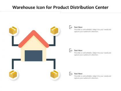 Warehouse icon for product distribution center