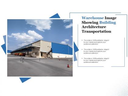 Warehouse image showing building architecture transportation